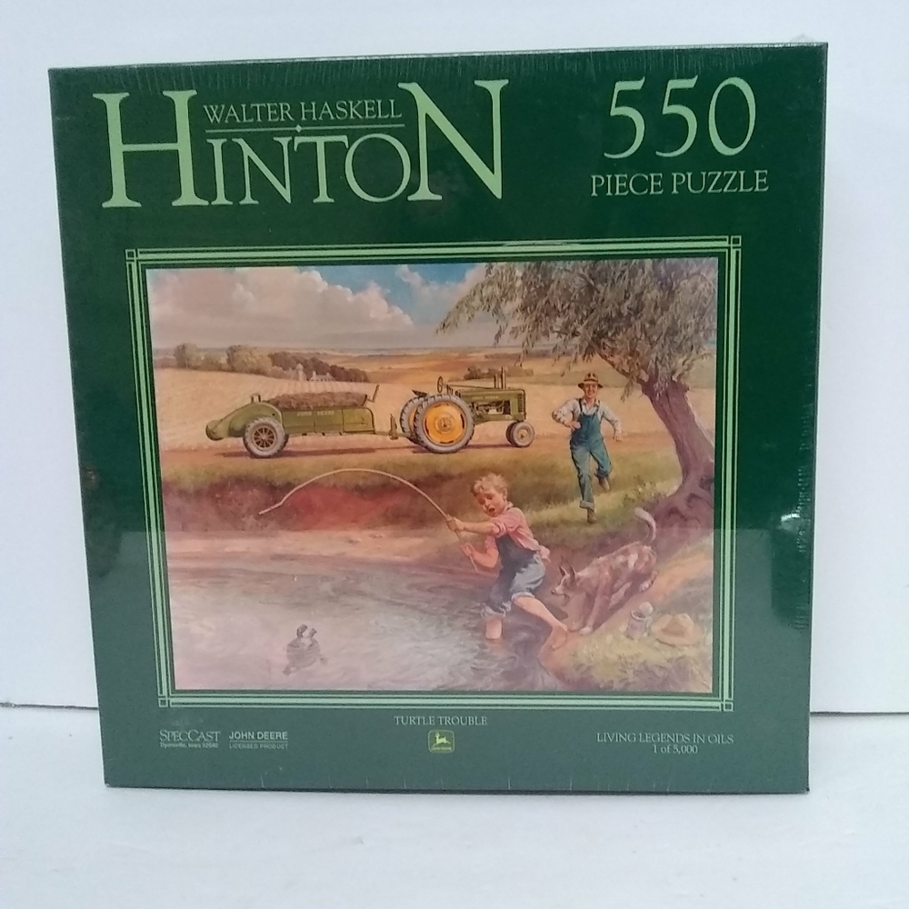 Speccast W.H. HINTON Jigsaw Puzzle 550pc LTD ED John Deere "Turtle Trouble" NEW!